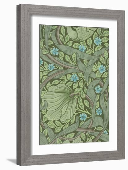 William Morris Wallpaper Sample with Forget-Me-Nots, C.1870-William Morris-Framed Giclee Print