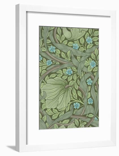 William Morris Wallpaper Sample with Forget-Me-Nots, C.1870-William Morris-Framed Giclee Print