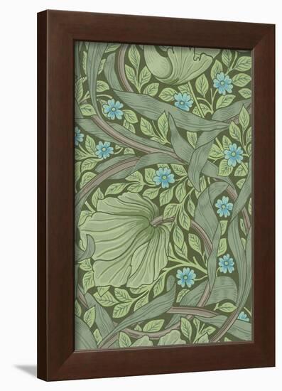 William Morris Wallpaper Sample with Forget-Me-Nots, C.1870-William Morris-Framed Giclee Print