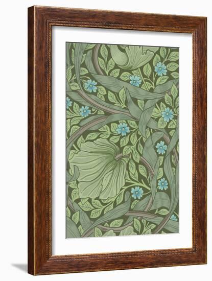 William Morris Wallpaper Sample with Forget-Me-Nots, C.1870-William Morris-Framed Giclee Print