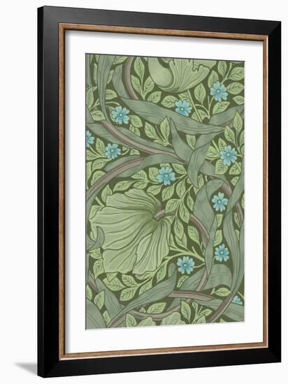 William Morris Wallpaper Sample with Forget-Me-Nots, C.1870-William Morris-Framed Giclee Print