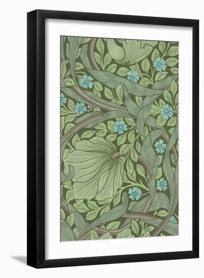 William Morris Wallpaper Sample with Forget-Me-Nots, C.1870-William Morris-Framed Giclee Print