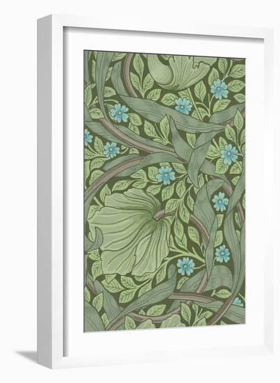 William Morris Wallpaper Sample with Forget-Me-Nots, C.1870-William Morris-Framed Giclee Print