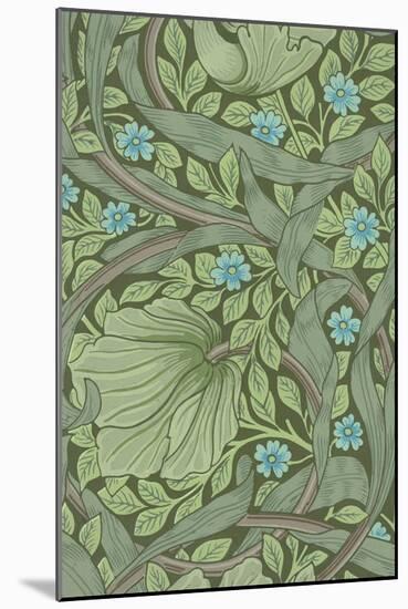 William Morris Wallpaper Sample with Forget-Me-Nots, C.1870-William Morris-Mounted Giclee Print