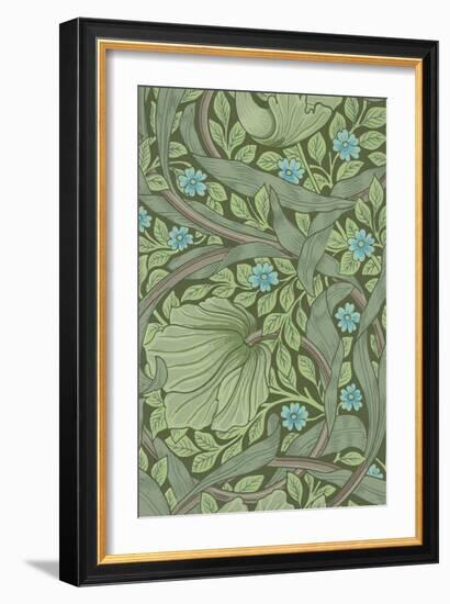 William Morris Wallpaper Sample with Forget-Me-Nots, C.1870-William Morris-Framed Giclee Print