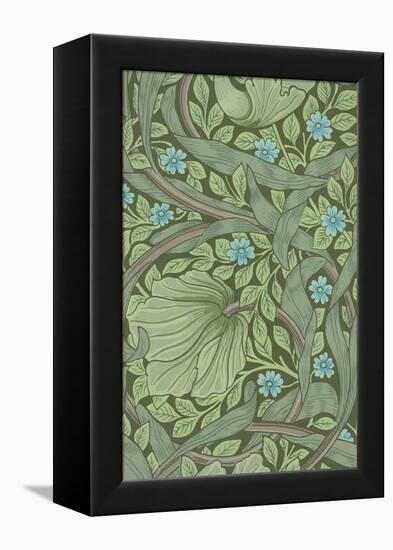 William Morris Wallpaper Sample with Forget-Me-Nots, C.1870-William Morris-Framed Premier Image Canvas