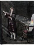 Newton Investigating Light, 1870-William Mouat Loudan-Framed Premier Image Canvas