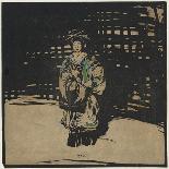 The Grey Hound with the Glove (W/C & Graphite on Paper)-William Nicholson-Giclee Print