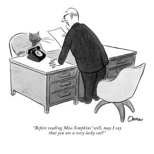 Cats New Yorker Cartoons Art: Prints, Paintings, Posters & Wall Art ...