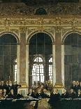The Signing of the Peace Treaty in the Hall of Mirrors, Versailles, June 28, 1919-William Orpen-Framed Giclee Print