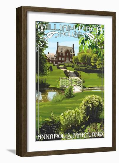 William Paca House - Annapolis, Maryland-Lantern Press-Framed Art Print