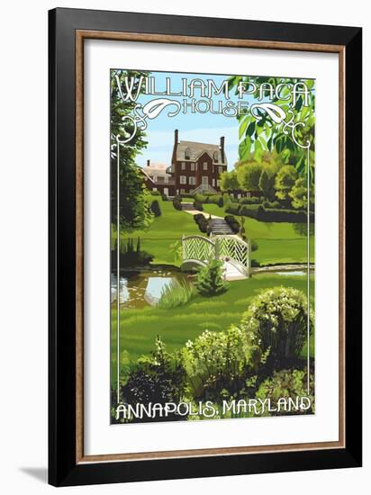 William Paca House - Annapolis, Maryland-Lantern Press-Framed Art Print