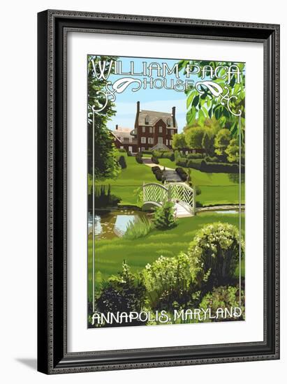 William Paca House - Annapolis, Maryland-Lantern Press-Framed Art Print