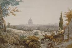 Temple of Venus and Rome, Rome, 1781 (W/C with Pen and Brown Ink over Pencil on Paper)-William Pars-Giclee Print