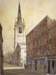 Church of St Lawrence Jewry from Guildhall Yard, City of London, 1810-William Pearson-Giclee Print