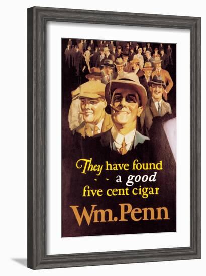 William Penn Cigars-null-Framed Art Print