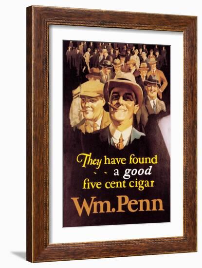 William Penn Cigars-null-Framed Art Print
