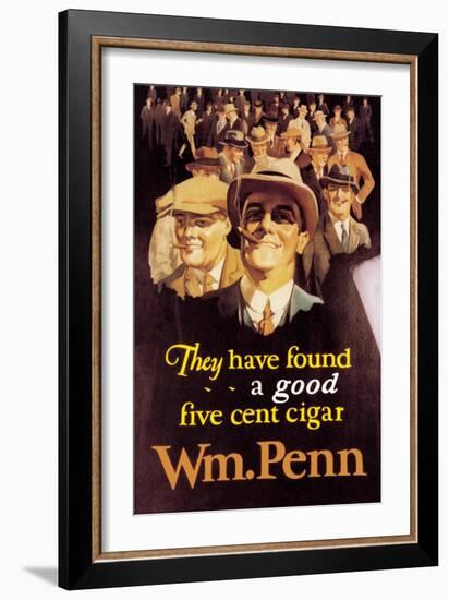 William Penn Cigars-null-Framed Art Print