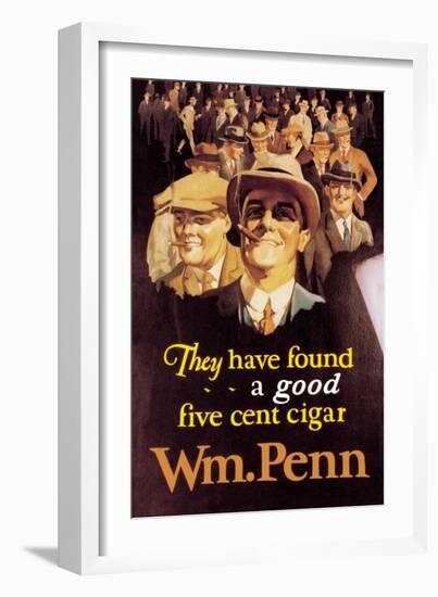 William Penn Cigars-null-Framed Art Print