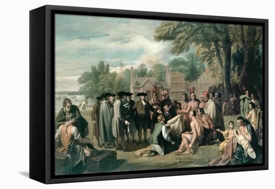 William Penn's Treaty with the Indians in November 1683, Painted 1771-72-Benjamin West-Framed Premier Image Canvas