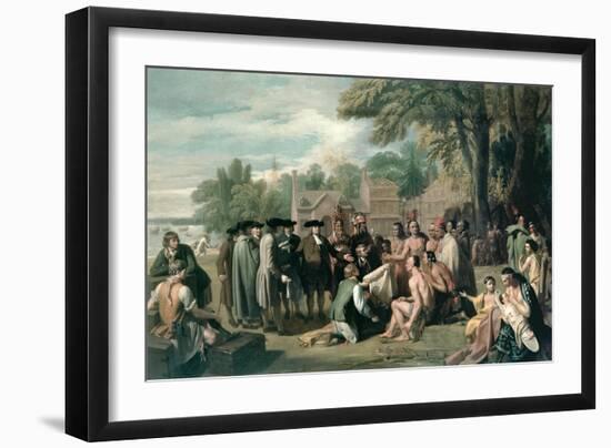 William Penn's Treaty with the Indians in November 1683, Painted 1771-72-Benjamin West-Framed Giclee Print