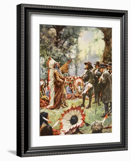 William Penn's Treaty with the Indians-Arthur C. Michael-Framed Giclee Print