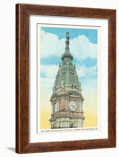 William Penn Statue, City Hall, Philadelphia, Pennsylvania-null-Framed Art Print