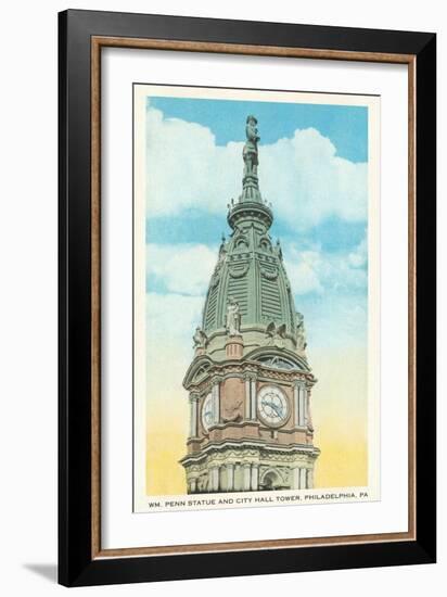 William Penn Statue, City Hall, Philadelphia, Pennsylvania-null-Framed Art Print