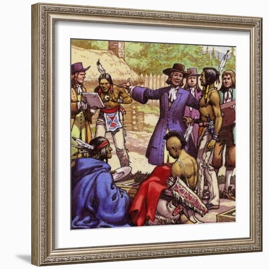 William Penn, the Founder of Pennsylvania-Pat Nicolle-Framed Giclee Print