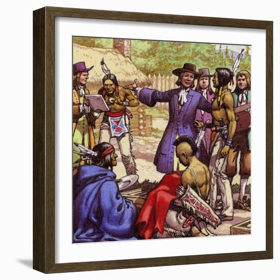 William Penn, the Founder of Pennsylvania-Pat Nicolle-Framed Giclee Print