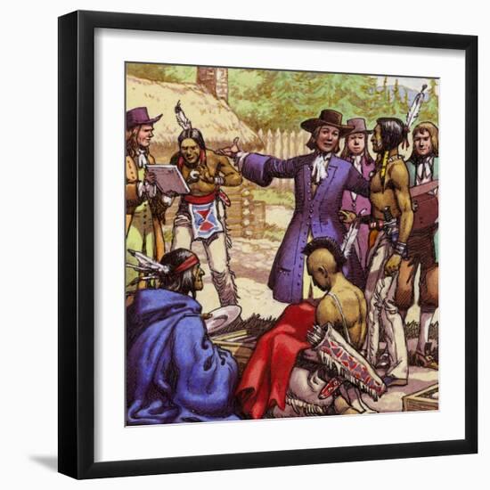 William Penn, the Founder of Pennsylvania-Pat Nicolle-Framed Giclee Print