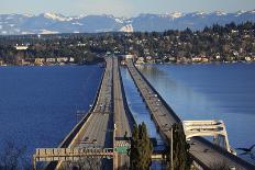 I-90 Bridge, Seattle, Mercer Island, Bellevue, Washington State-William Perry-Photographic Print