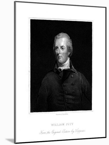 William Pitt the Younger, British Politician, 19th Century-James Posselwhite-Mounted Giclee Print