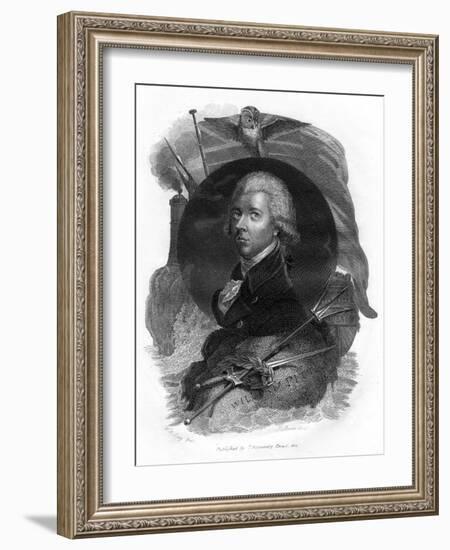 William Pitt, the Younger, British Politician and Prime Minister, 1814-J Brown-Framed Giclee Print