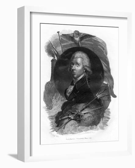 William Pitt, the Younger, British Politician and Prime Minister, 1814-J Brown-Framed Giclee Print