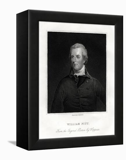 William Pitt the Younger, British Statesman, 19th Century-J Posselwhite-Framed Premier Image Canvas