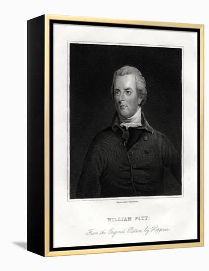 William Pitt the Younger, British Statesman, 19th Century-J Posselwhite-Framed Premier Image Canvas