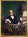 'Charles Dickens (1812-1870)', 1859, (1912)-William Powell Frith-Framed Giclee Print