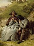 Lovers, 1855 (Oil on Board)-William Powell Frith-Giclee Print