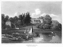 Hampton House, the Seat of Mr Garrick, Hampton, Richmond Upon Thames, London, 1815-William Radclyffe-Giclee Print