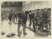 Curling at an Ice Rink, Manchester-William Ralston-Giclee Print