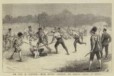 The Game of Lacrosse, Melee Between Canadians and Iroquois Indians at Belfast-William Ralston-Giclee Print