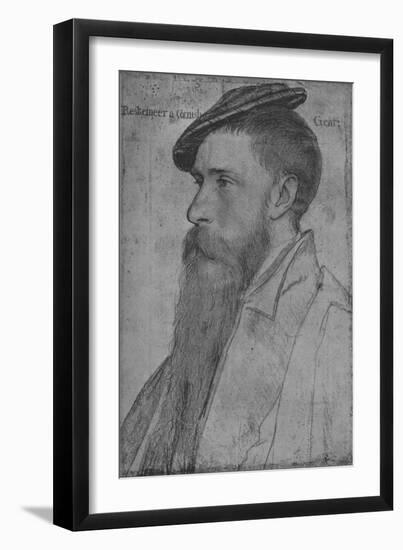 'William Reskimer', c1532-1534 (1945)-Hans Holbein the Younger-Framed Giclee Print