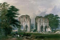 Roche Abbey, View from the West, from 'The Monastic Ruins of Yorkshire', 1842-William Richardson-Giclee Print