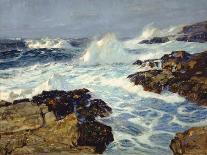 Moonlight Monterey-William Ritschel-Framed Stretched Canvas
