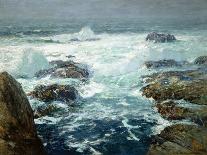 Moonlight Monterey-William Ritschel-Framed Stretched Canvas