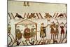 William, Robert de Mortain and Bishop Odo, Detail from the Bayeux Tapestry, Before 1082-null-Mounted Giclee Print