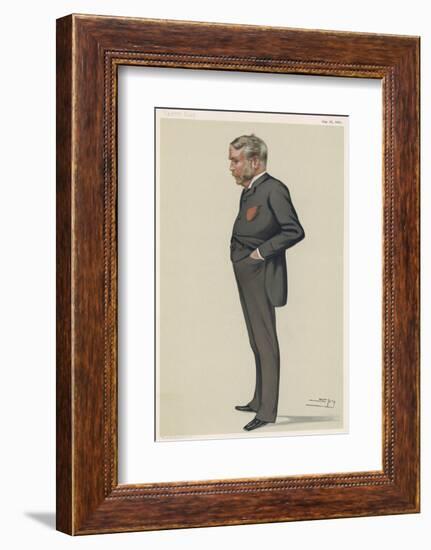 William Schwenck Gilbert English Playwright and Collaborator with Sullivan-Spy (Leslie M. Ward)-Framed Photographic Print