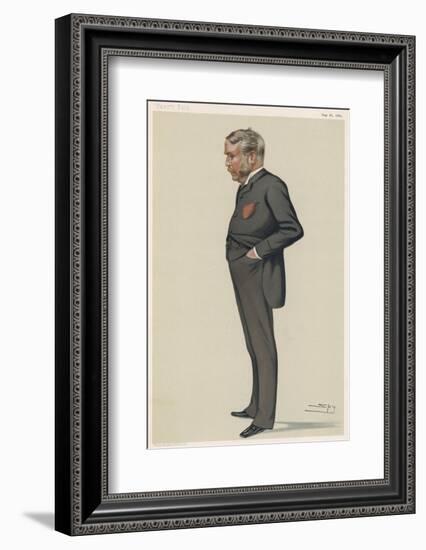William Schwenck Gilbert English Playwright and Collaborator with Sullivan-Spy (Leslie M. Ward)-Framed Photographic Print
