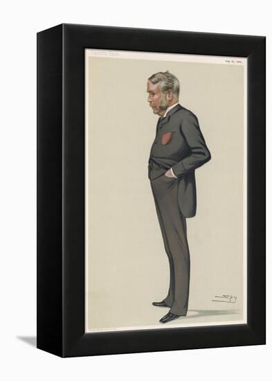 William Schwenck Gilbert English Playwright and Collaborator with Sullivan-Spy (Leslie M. Ward)-Framed Premier Image Canvas